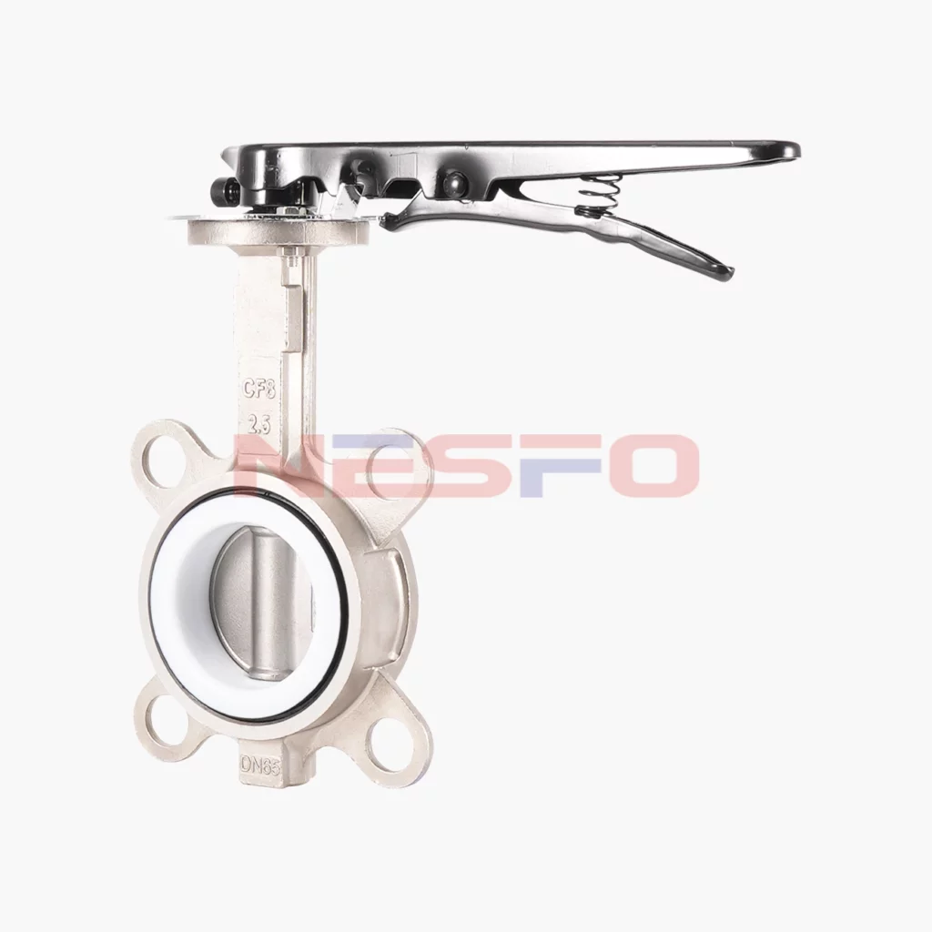 304不锈钢对夹四氟蝶阀 D71F-16P