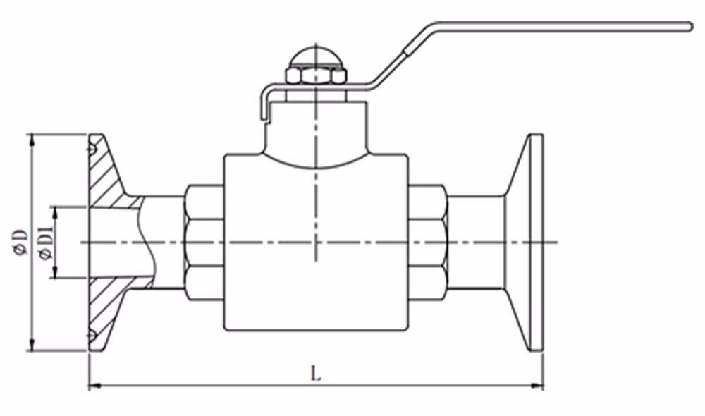 304不锈钢快装卫生级球阀 Q81F-10P